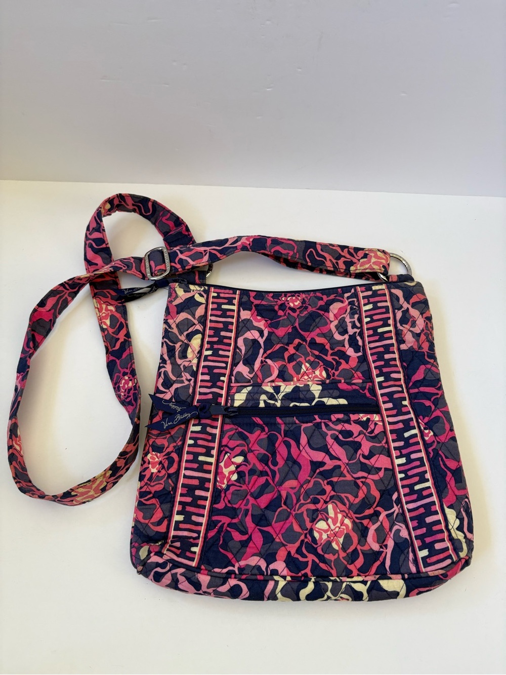 Vera Bradley Crossbody Hipster Purse Katalina Pink Hand Bag Boho Hippie Travel